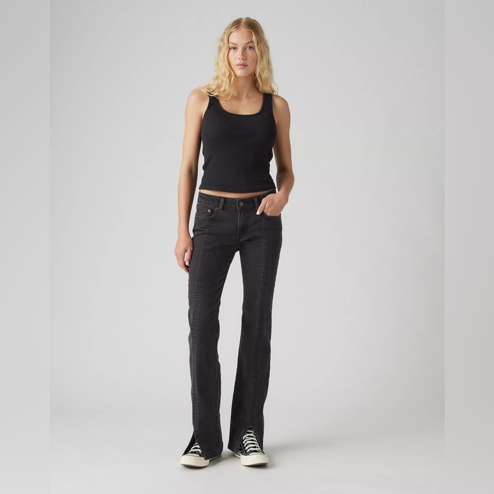 SEAMED SUPERLOW BOOTCUT WOMEN'S JEANS 27 X 32